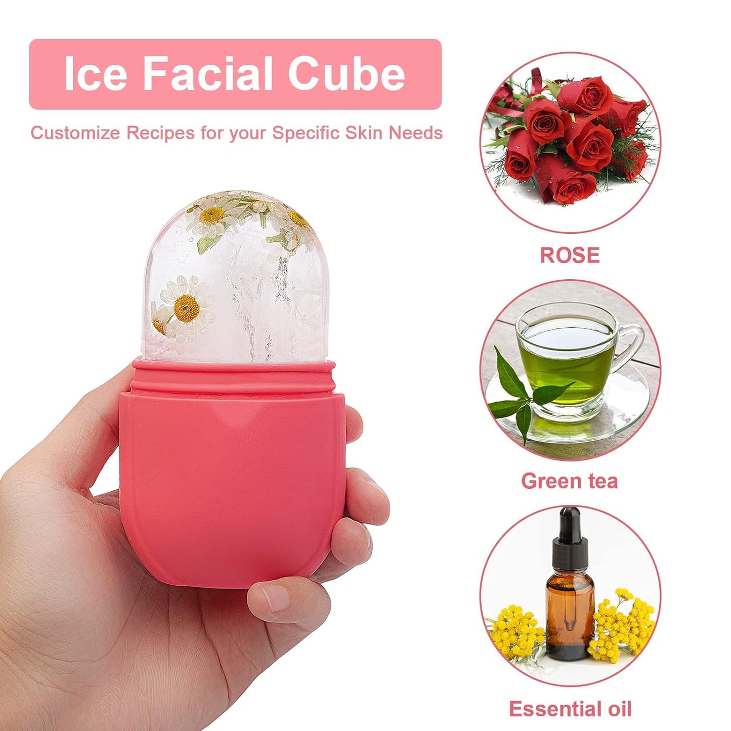 Ice Roller for Face and Eye (This bundle contains 2 items)